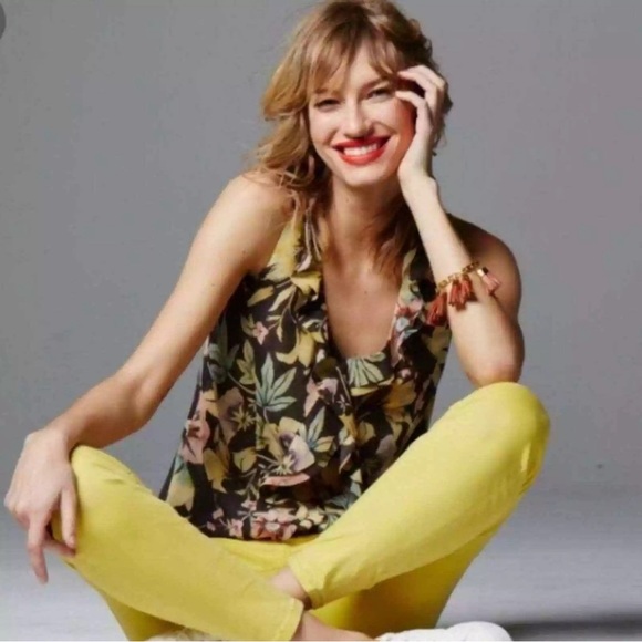 CAbi #3256 Osaka Ruffle Top, Small - Picture 2 of 9